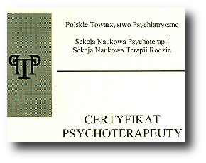 certyfikat PTP Katarzyna Polak